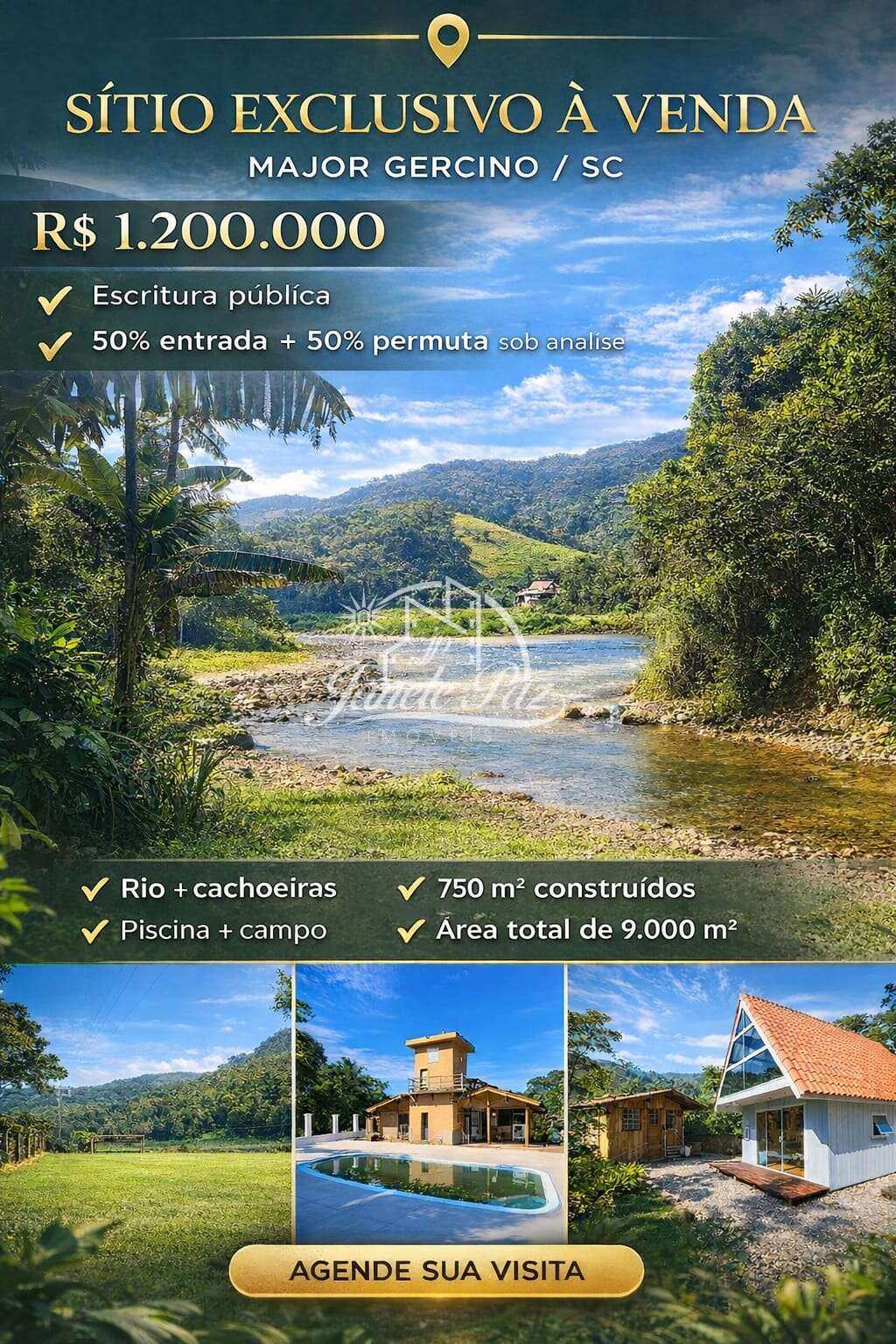 Sítio à venda com 3 quartos, 150 Mm² - ,